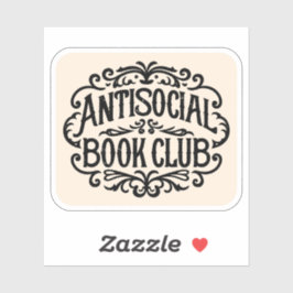 Pegatina Club de libros antisociales