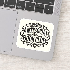 Pegatina Club de libros antisociales