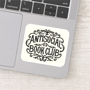 Pegatina Club de libros antisociales
