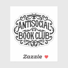 Pegatina Club de libros antisociales