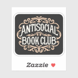 Pegatina Club de libros antisociales