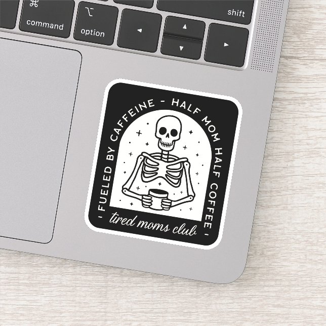 Pegatina Club de mamás cansadas (Detalle)