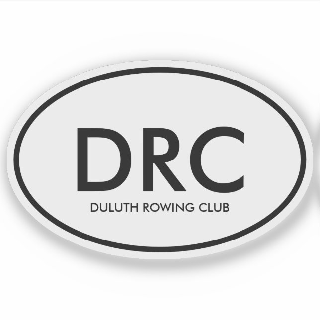 Pegatina Club de Remo Personalizado (Anverso)