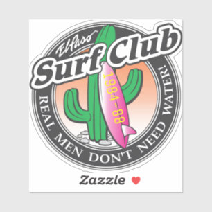 Pegatina Club de Surf El Paso