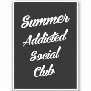 Pegatina Club Social Adicto al Verano