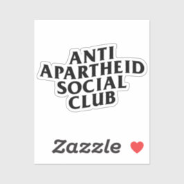 Pegatina Club Social Anti-Apartheid