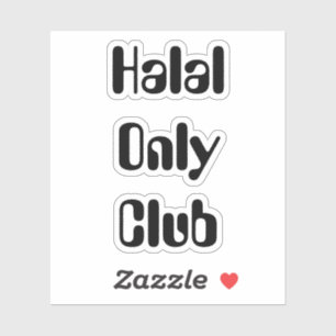 Pegatina Club Solo Halal