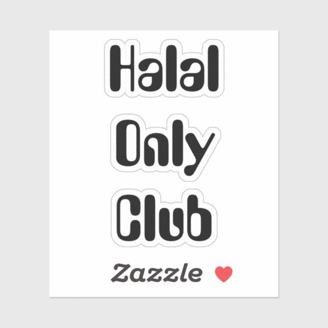 Pegatina Club Solo Halal (Hoja)