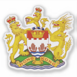 Pegatina Coat of arms of Hong Kong (1959-1997)