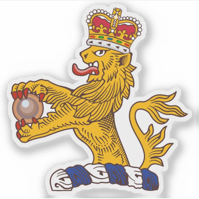 Pegatina Coat of arms of Hong Kong lion (1959–1997) (Anverso)