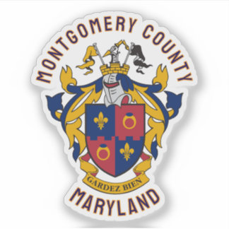 Pegatina Coat of Arms of Montgomery County, Maryland