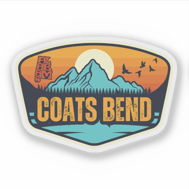 Pegatina Coats Bend, Alabama (Anverso)