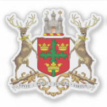 Coats of arms of the city of Nottingham, England