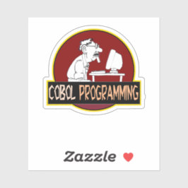 Pegatina COBOL Programmer - Old-School Coding Legend 