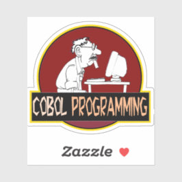 Pegatina COBOL Programmer - Old-School Coding Legend 