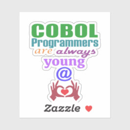Pegatina Cobol Programmers Are Always Young At Heart
