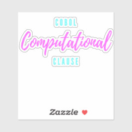 Pegatina Cobol Programming Computational Usage Clause