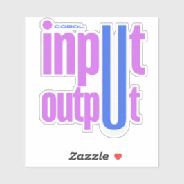 Pegatina Cobol Programming Language Input Output Section