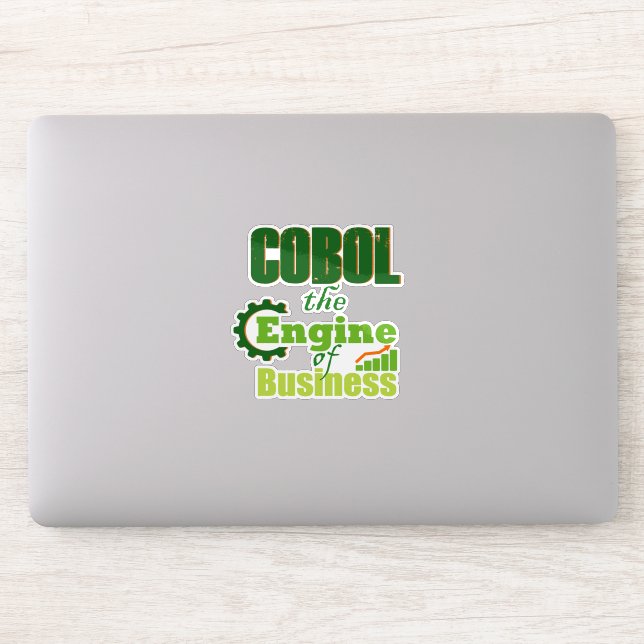 Pegatina Cobol The Engine of Business Sticker (Ordenador)