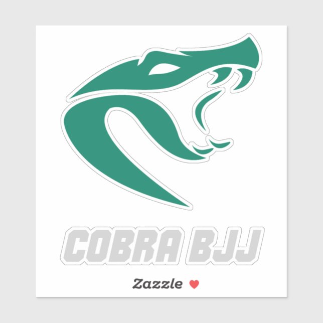 Pegatina Cobra BJJ Grappling Fighter (Hoja)