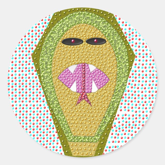 Pegatina Cobra egipcio letal (Anverso)