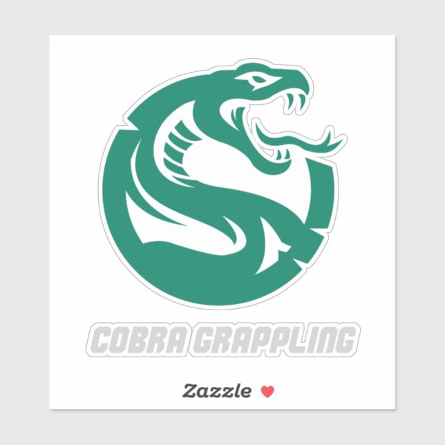 Pegatina Cobra Grappling Snake BJJ Training (Hoja)