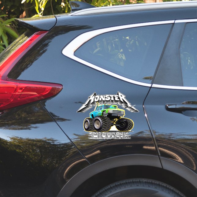 Pegatina coche de dibujos animados (Lado del coche)