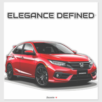 Pegatina Coche deportivo con color vibrante