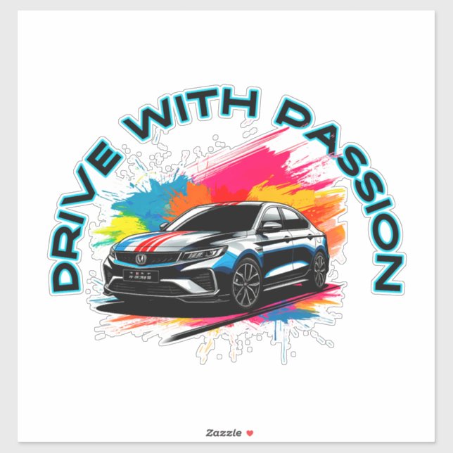 Pegatina Coche deportivo de lujo  (Hoja)