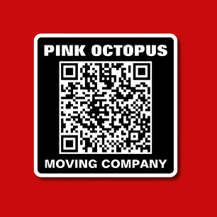 Pegatina Coche impermeable monocromo de código QR