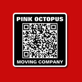 Pegatina Coche impermeable monocromo de código QR