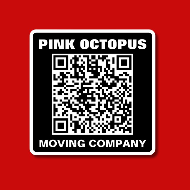 Pegatina Coche impermeable monocromo de código QR (Subido por el creador)