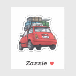 Pegatina Coche Red Fiat