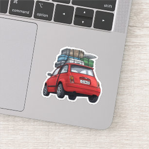 Pegatina Coche Red Fiat