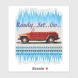 Pegatina coche vintage