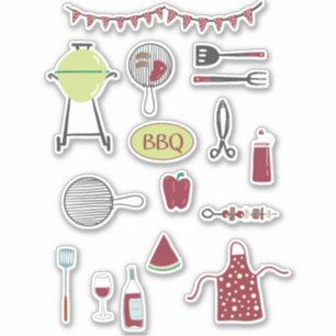 Pegatina Cocina barbacoa