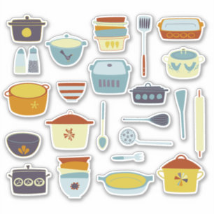 Pegatina Cocina Cocina Casserole