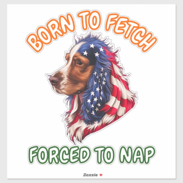 Pegatina Cocker Spaniel (Hoja)