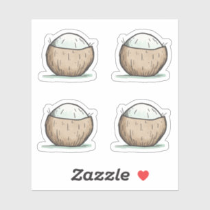 Pegatina Coco de color de agua suave