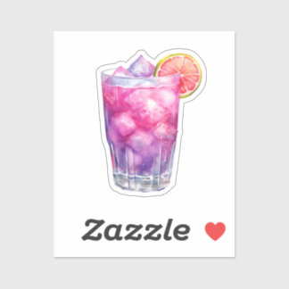Pegatina Cóctel rosa Lemonade