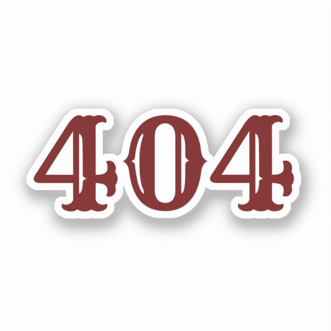 Pegatina Código de área 404 (Atlanta, GA) (Anverso)