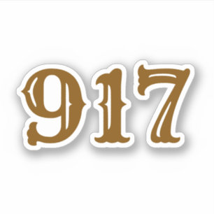 Pegatina Código de área 917 (Nueva York)