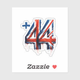 Pegatina Código de país del Reino Unido