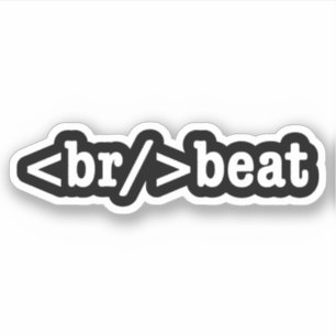 Pegatina código HTML de salto