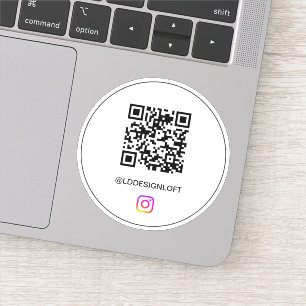 Pegatina Código QR de Instagram personalizado INSTAGRAM Red