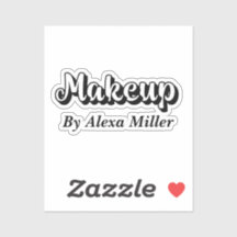 código QR de maquillaje negro y gris de moda minim