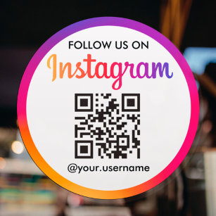 Pegatina Código QR de negocios de Instagram