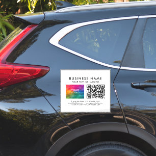 Pegatina Código QR del cliente Modelo de texto para logotip