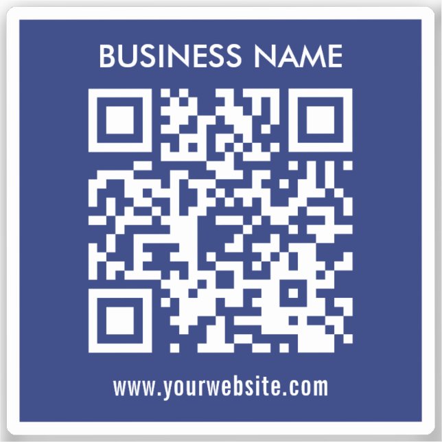 Pegatina Código QR editable (generado instantáneamente) | A (Anverso)