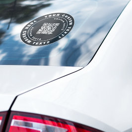 Pegatina Código QR en Vinyl, tarjeta Parachoque de ventanil